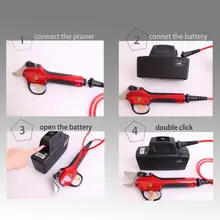 Electric pruning shear garden and vineyard CE certificate Can work 8 10 hours free shipping
