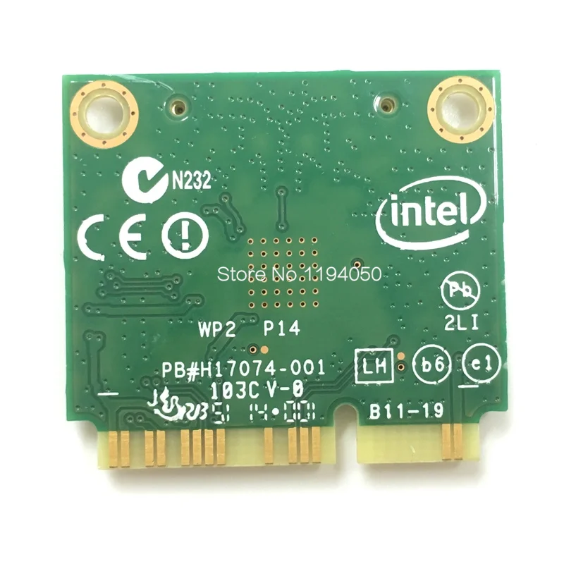 Беспроводная Wifi карта Двухдиапазонная Intel 7260 NB 7260HMW Mini PCI-E 300 Мбит/с 802.11N 2,4G/5 ГГц для ноутбуков 7260NB