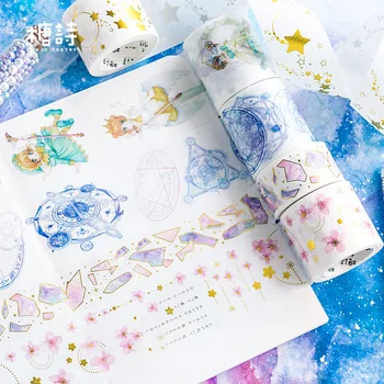 

Card Captor Sakura Fragment Gilding Creative Cute Masking Decoration Adhesive Craft Stikcer Washi Tape