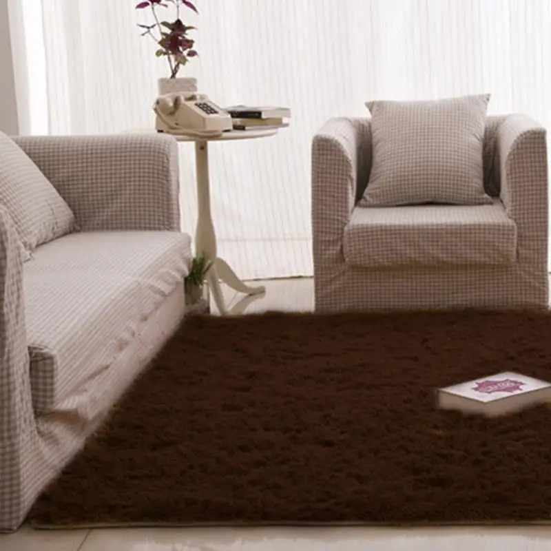 

New Quality Soft Fluffy Rugs Anti-Skid Shaggy Area Dining Room Home Bedroom Carpet Floor Mat Home Bedroom Carpet Floor
