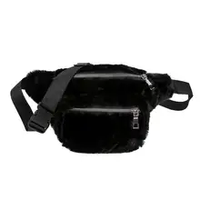 Женская поясная сумка из искусственного меха, зимняя сумка для девочек, поясная сумка для путешествий, нагрудная сумка на плечо, женская сумка Heuptas