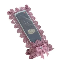 1 шт. кружевной тканевый чехол-пылезащитный чехол для пульта дистанционного управления чехол для телевизора пульт дистанционного управления контейнер держатель сумка для кондиционера ТВ