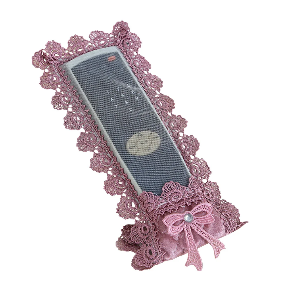 

1pc Lace Fabric anit dust Case For Remote Control Case Cover For Tv Remote Control Container Holder Bag For Air Conditioning TV
