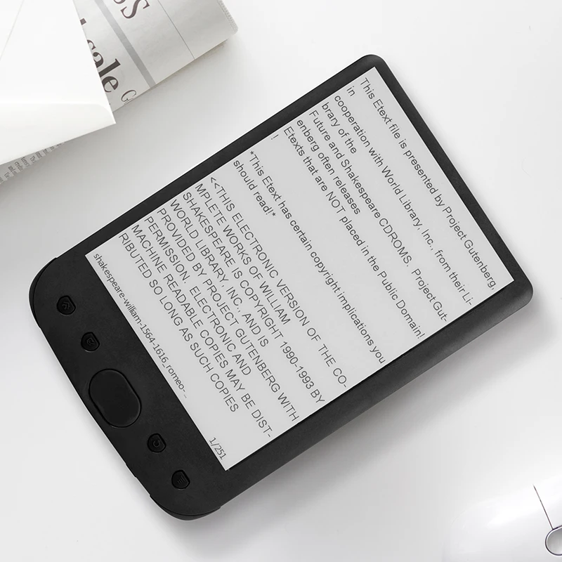 Черный " e-ink reader 800x600 разрешение e-booker 8 ГБ+ 8 Гб 6'' электронная книга читатель не сенсорный E-Reader E-ink экран с кнопками поворота
