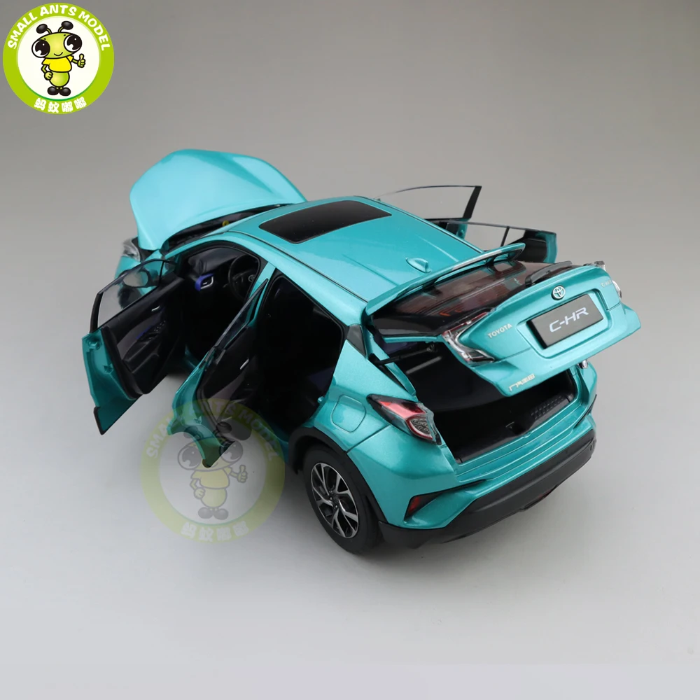 1/18 CHR C-HR литая под давлением модель автомобиля SUV игрушки дети мальчик девочка подарок синий цвет