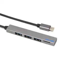 4 в 1 usb-концентратор type USB-C TF слот адаптер с 3 USB 3,1 порт для Macbook Pro