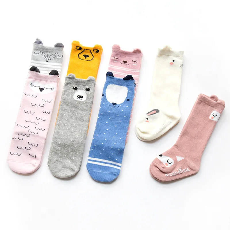 

Spring And Autumn Combed Cotton Baby sock Baby High Non-Slip Dispensing Stereo Cartoon Children Socks mr001