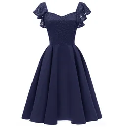 Evening Dress short Sexy Big skirt hem Sleeveless lace evening gown Sweetheart Party Gowns Satin Formal Dresses robe de soiree Evening Dress short Sexy Big skirt hem Sleeveless lace evening gown Sweetheart Party Gowns Satin Formal Dresses robe de soiree