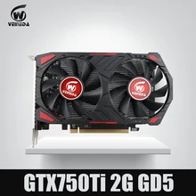 Nova gtx 750 ti 2g veineda placa de vídeo do computador gddr5 placas gráficas para nvidia geforce jogos