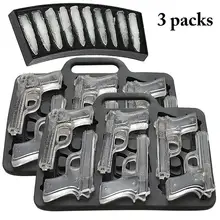 3 шт. самодельный лед кубик формовой пистолет мороженое в форме пули кубик лоток фрукты мороженое производитель кухня барная Питьевая аксессуары