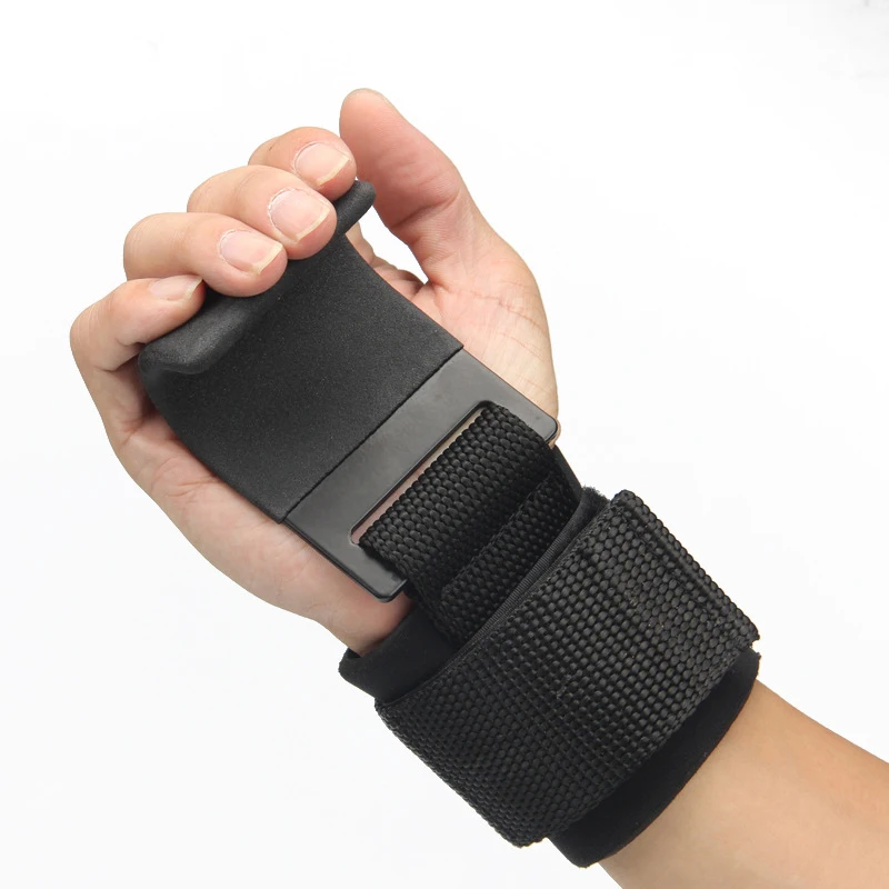  Fitness Weight Lifting Heavy Duty Hooks With Neoprene Pad Gym Wrist Wraps Best Power Weight Lifting