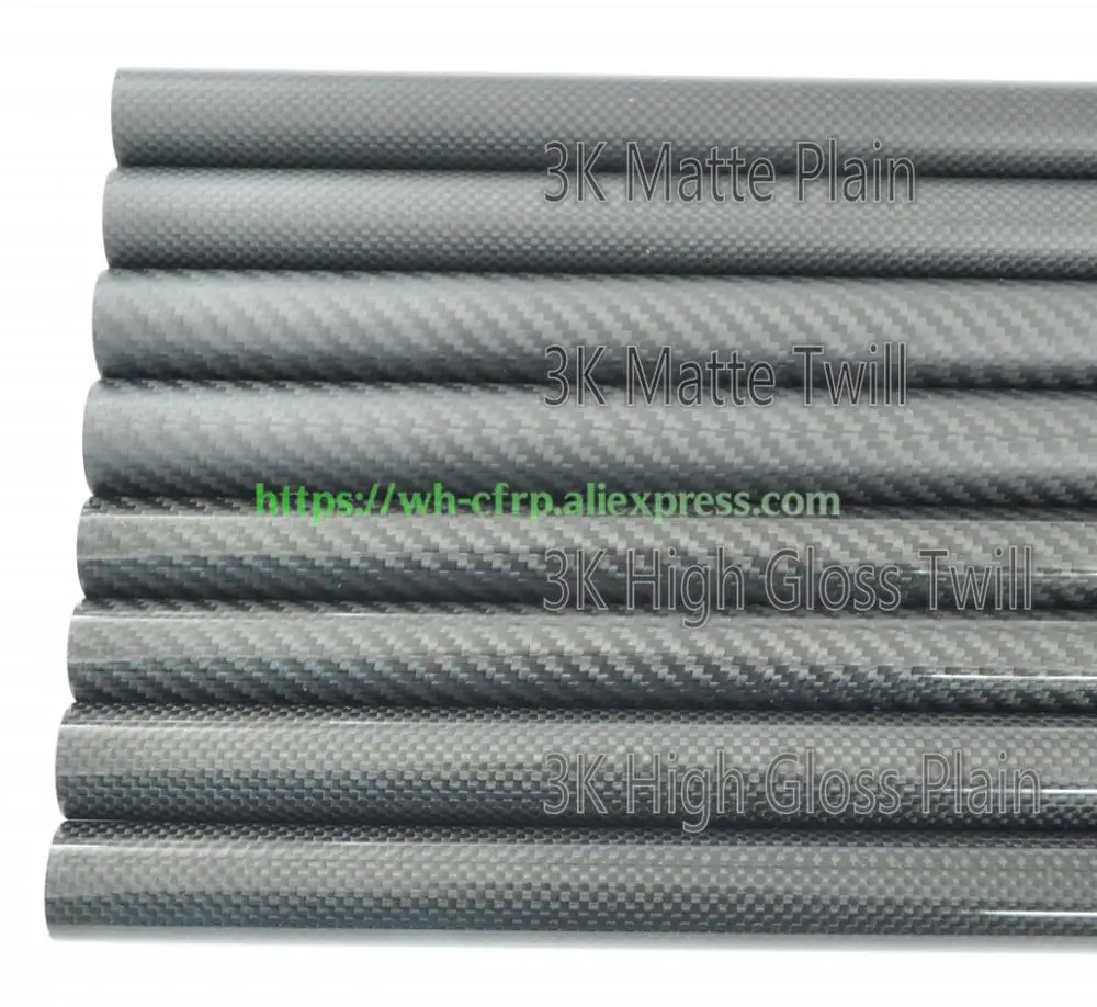 

18mm x 16mm x 1000mm Carbon fiber tube, with 100% full carbon, Japan 3k improve material Quadcopter Hexacopter 18*16