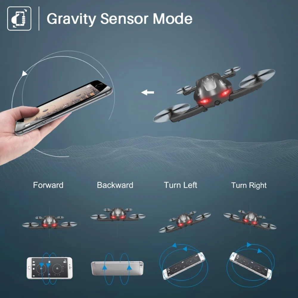 SYMA Z1 Foldable Mini Quadrocopter with Camera HD 720P FPV Real Time Transmission RC Helicopter App Control Pocket Quadcopter