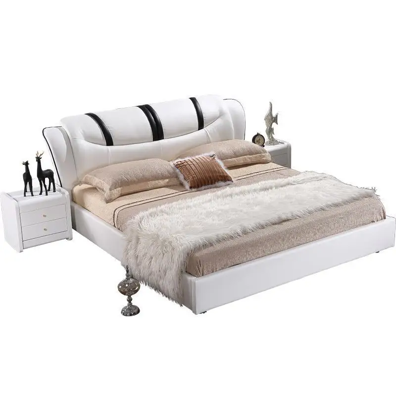

Modern Frame Meble Lit Enfant Bett Matrimonio Set Kids Room Single Ranza Leather Cama bedroom Furniture Mueble De Dormitorio Bed