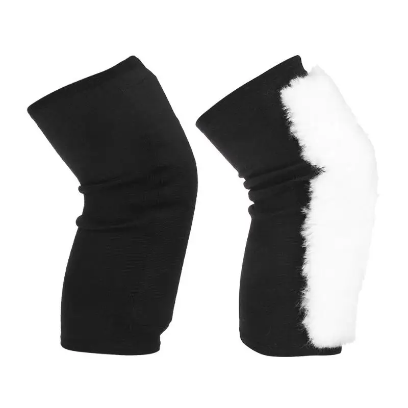 

Winter Warm Knee Protector Wool Leg Hose Warmers Kneecap Prevent Arthritis Woolen Thermal Knee Socks (M)
