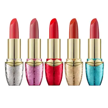 

5pcs Bullet Head Lipsticks Moisturizing Waterproof Long Lasting Lip Sticks Cosmetics For Make-up Makeup Accessories Tools