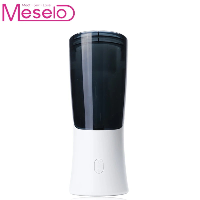 Meselo Intelligent Suck Male Masturbator Cup Electric Telescopic Penis Trainer Realistic Vagina font b Pussy b