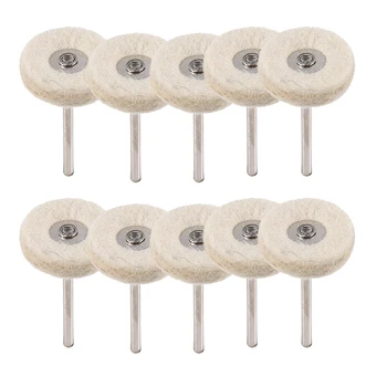 

10 Pieces 25Mm Felt Installation Polishing Pad Jewelry Polishing Pad Set T-Shaped Rotary Drill