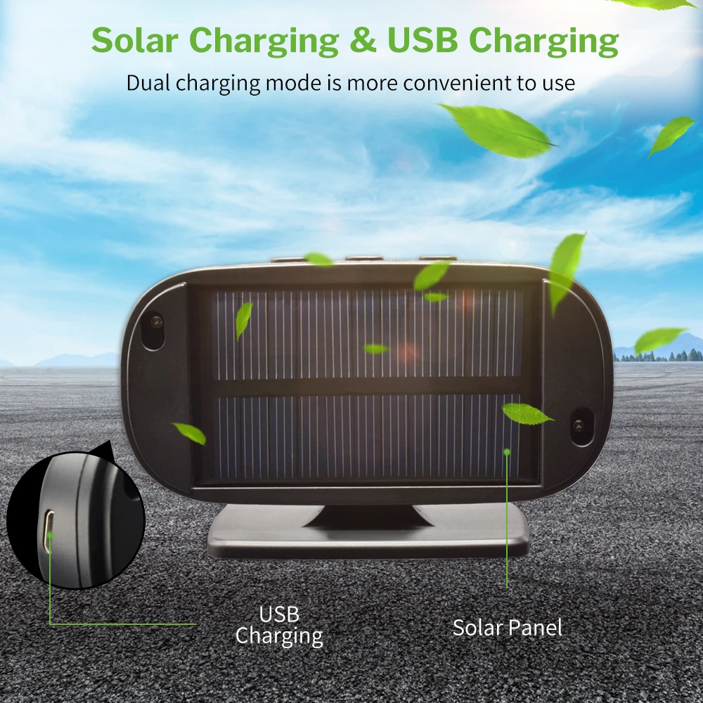 Deelife TPMS coche de control de presión de sistema de alarma parabrisas neumático Solar Sensor de Monitor interno externo de los sistemas de seguridad - 2