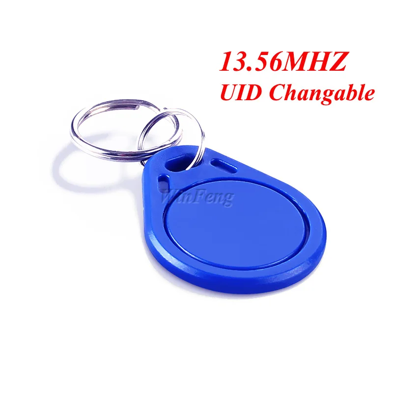 1 шт. Бесконтактный 13 56 МГц UID Changable RFID Брелок ABS перезаписываемая копия rfid метка