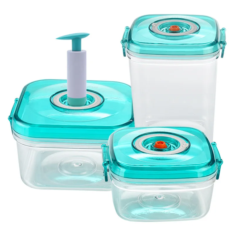 

Fruits Vacuum Seal Up Fresh Box Plastic Lunch-box Tiny Can Wave Furnace Heating Gift manual vacuum pump