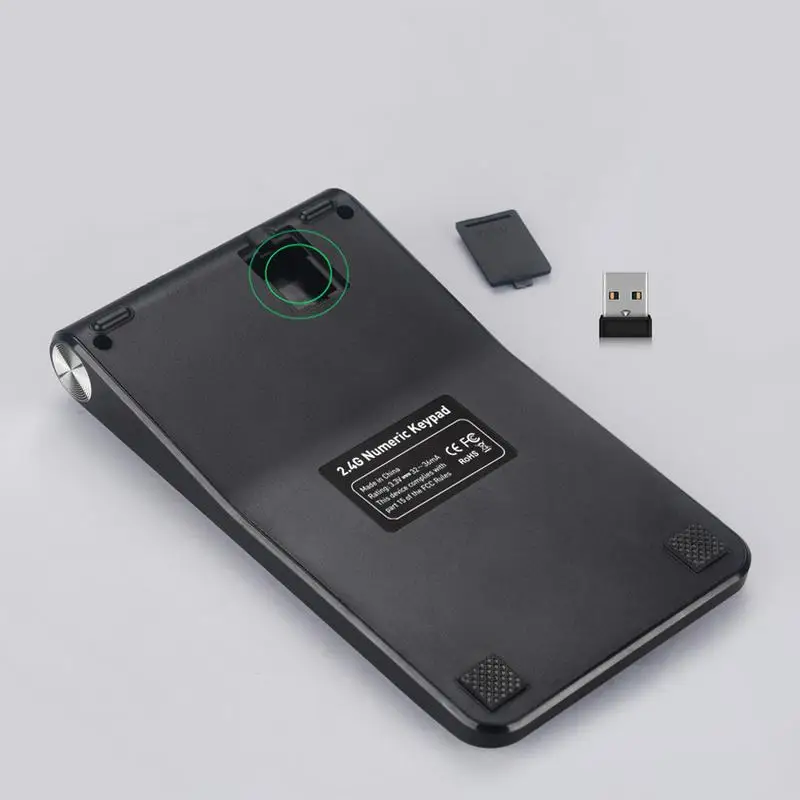 USB клавиатура с цифрами 2 4G цифровой дисплей RechargeablUSB Клавиатура перезаряжаемая