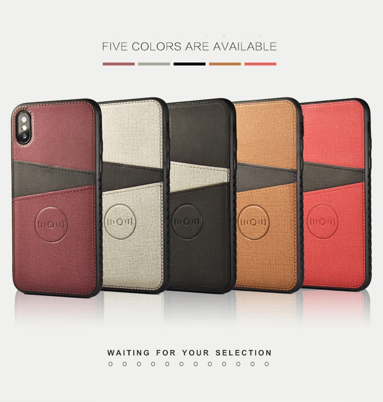 

Slim Cloth case for iPhone X 8 7 6 6s plus case luxury Back Cover Card Holder Wallet mobile Phone coque for iPhone X Case