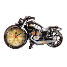 1 Pc reloj despertador de motocicleta Vintage creativo único reloj despertador de horólogo para la cafetería de la Oficina del hogar