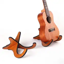 FSTE Портативный Гавайская гитара полки скрипка деревянный цитра укулеле, мини-гитара складной вертикальный кронштейн