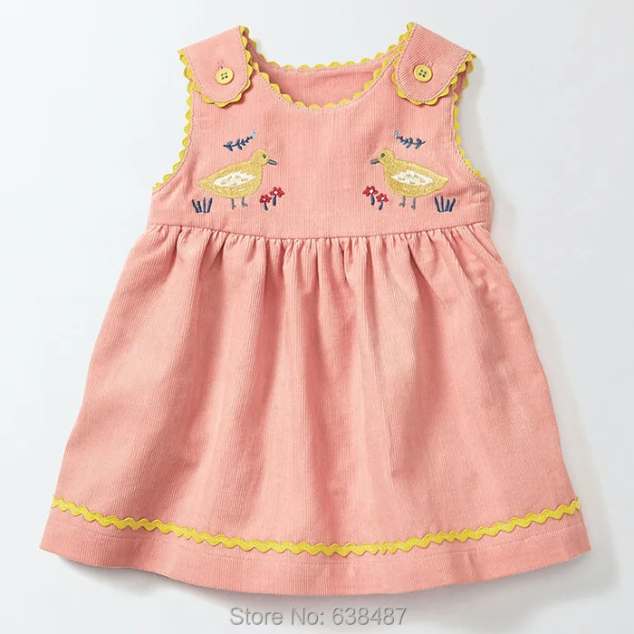 

New 2019 Brand Quality Corduroy Cotton Baby Girl Dress Children Clothing Baby Girl Clothes Autumn Spring Bebe Kids Sundress Girl