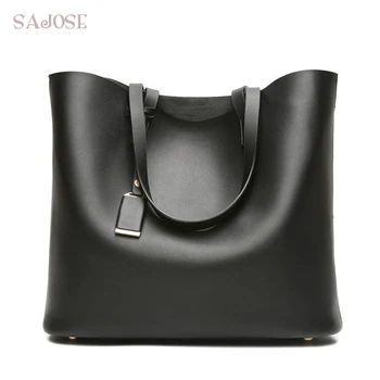 

Women Handbag Fashion PU Leather 2 Sets Casual Tote Bag Simple Women's Messenger Crossbody bag Designers Female Shoulder bags