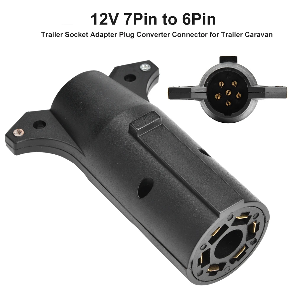 12 В 7Pin к 6Pin N& S трейлер розетка адаптер штепсель-переходник разъем для прицепа Caravan Автомобильный аксессуары