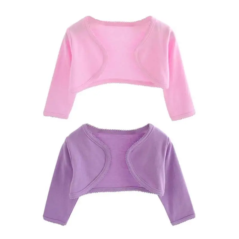 

Baby Girls Coat Princess Short Cardigan Infant Long Sleeve Jackets Clothing Fashion Solid Color Outerwear