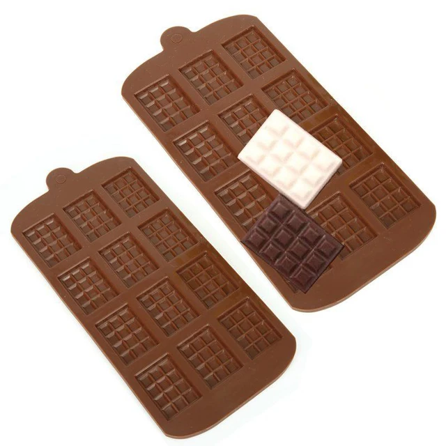 Silicone Mini Chocolate Block Bar Mould Mold Ice Tray Cake Decorating
