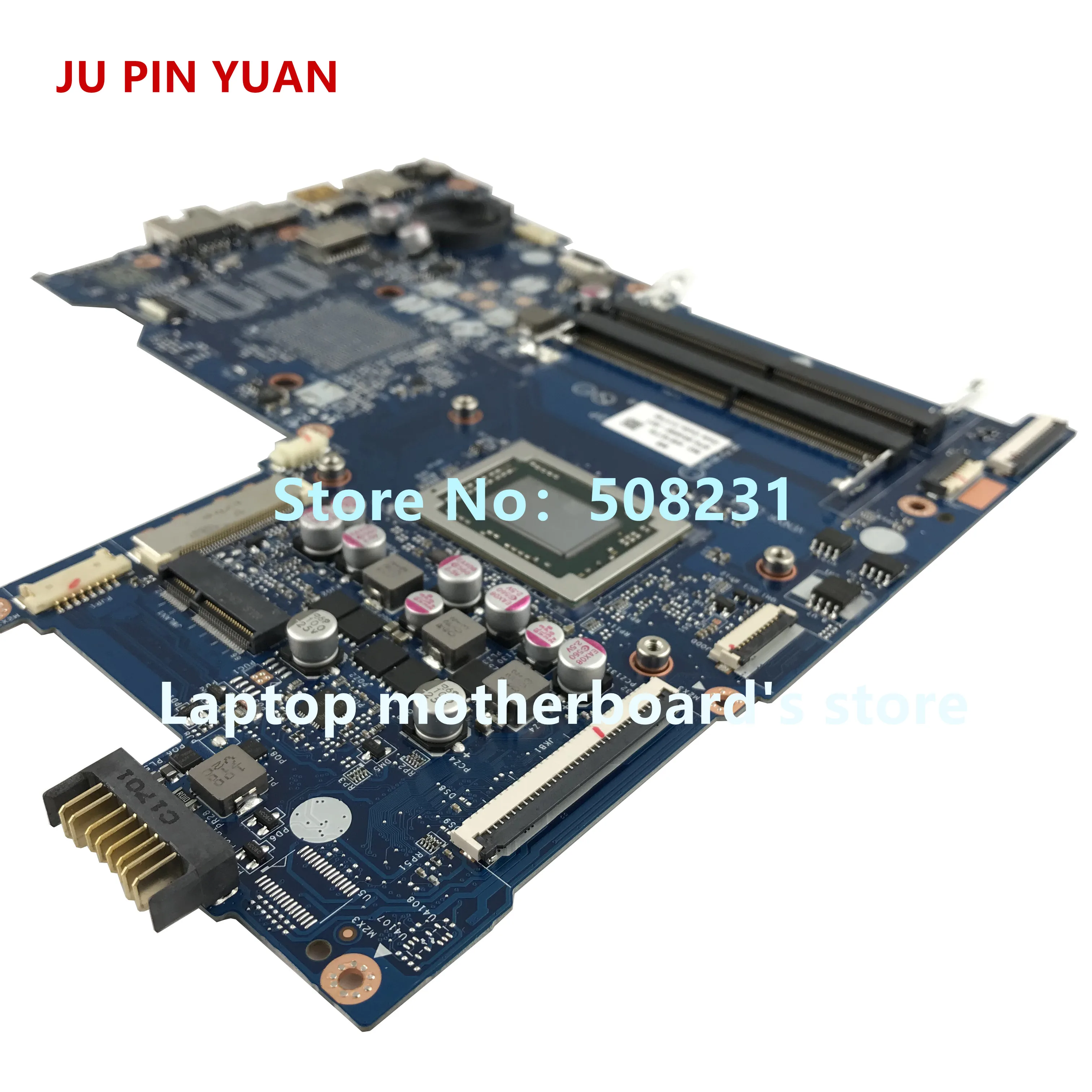 JU PIN YUAN 854958-601 854958-501 854958-001  LA-D713P mainboard for HP 15-BA 15Z-BA laptop motherboard A10-9600P fully Tested
