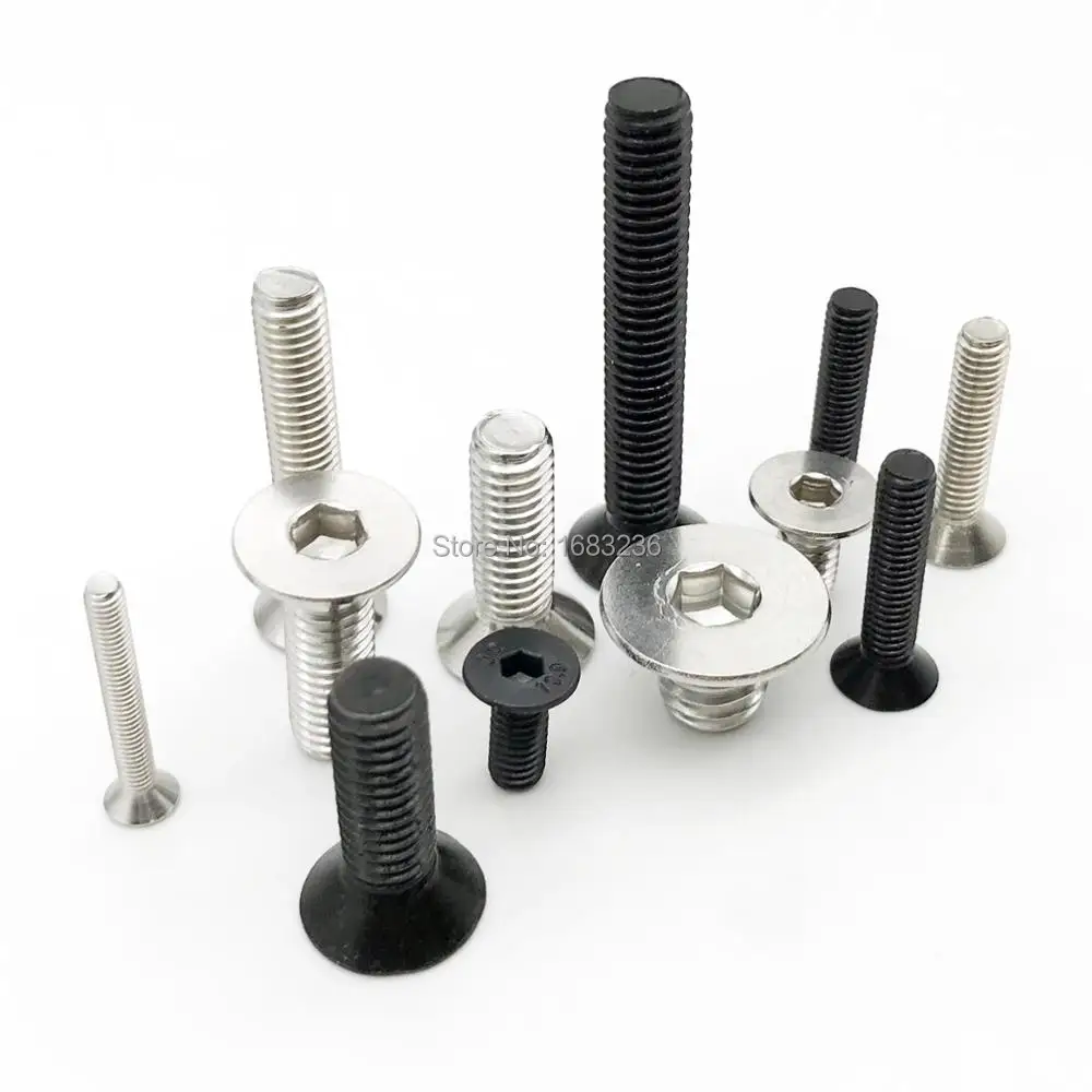 M8 Phillips Flat//Countersunk Head Machine Screws,A2 Stainless Steel,Thread Length 12 to 100mm,Pack 10-Piece M8 x 70mm