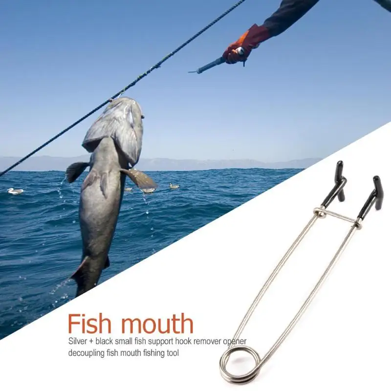 

Fishing Decoupling Device Fish Mouth Opener Stainless Steel Spreader Piler for Fresh Saltwater Fishing Lip Gripper Tackle Tool