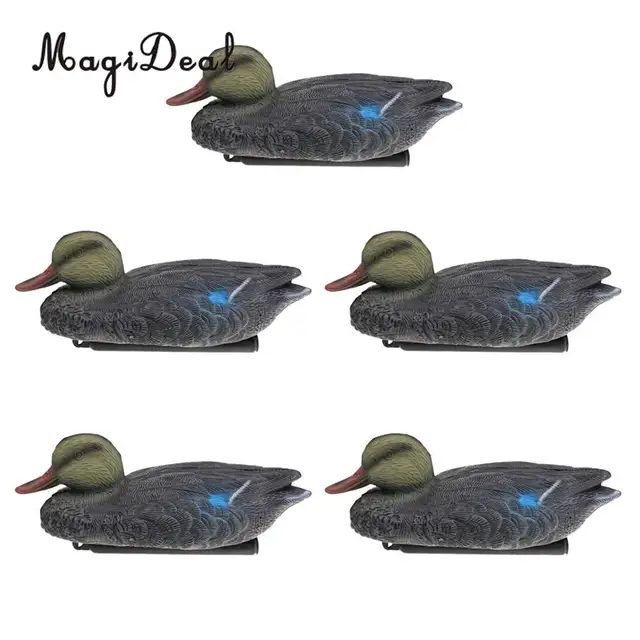 US $6.78 MagiDeal 5 Pieces Floating Mallard Duck Decoy Hunting Decoys Garden Yard Ornaments Hunting Decoy fo