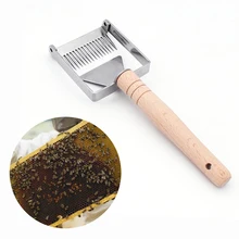 Новая разворачивающая вилка железная медовая Расческа нож-скребок для пчеловодов деревянная ручка инструмент пчеловода разворачивающая вилка оборудование Apicultura