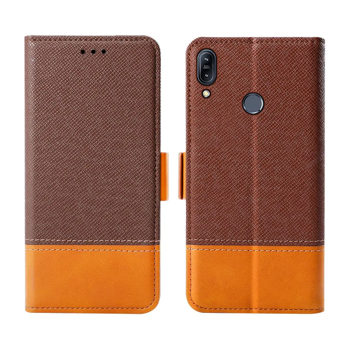 Чехол для телефона Asus Zenfone Max M2 ZB633KL с откидной подставкой и отделением карт