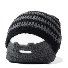 Горячая креативная Борода Новинка ручной работы шерсть Вязание забавная шапка воздухопроницаемая Кепка унисекс для мужчин женщин уличная утолщенная