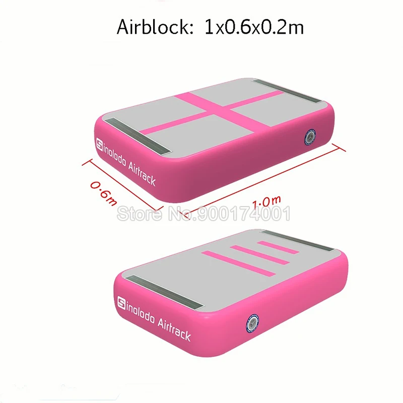 شحن مجاني 1 m * 0.6 m * 0.1 m حصيرة جمنازيوم التمارين الرياضية قابلة للنفخ تعثر المسار الهواء كتلة الهواء مجلس التدريب التايكوندو التشجيع