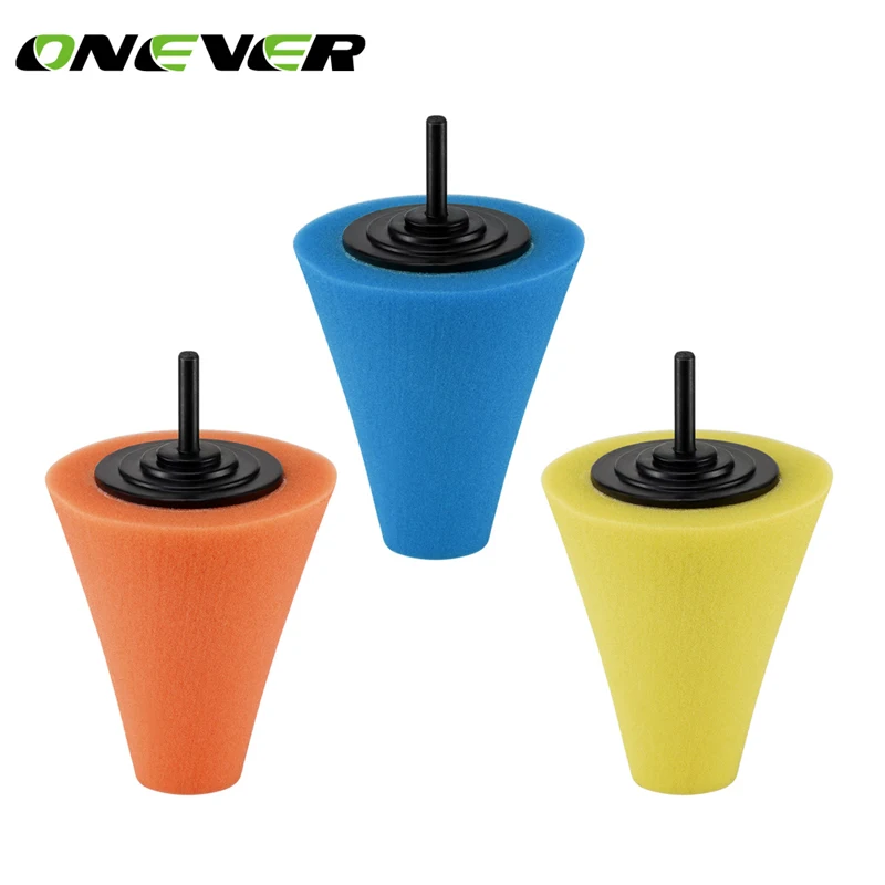 

Onever 1 Pcs Burnishing Foam Sponge Polishing Cone Shaped Buffing Pads for Car Wheel Hub Tool Car Cleaning Car Beauty Tools