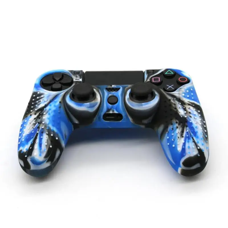 Камуфляж нескользящий Силиконовый чехол для PS4 Pro тонкий контроллер|Геймпады| |
