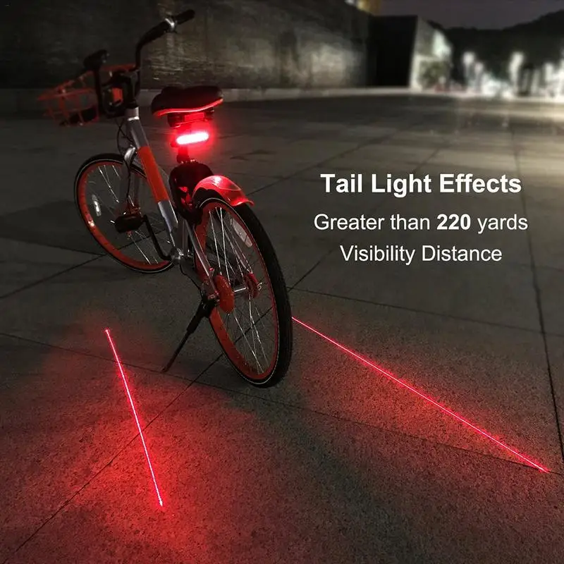 Flash Deal Wireless Bike Bicycle Rear Turn Signal Light Laser Tail Lamp Smart USB Rechargeable Cycling Accessories Remote Turn Led 1