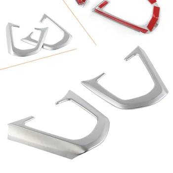 

2PCS ABS Plastic Inner Steering Wheel Button Decorative Cover Protector Trim for BMW X3 G01 2018