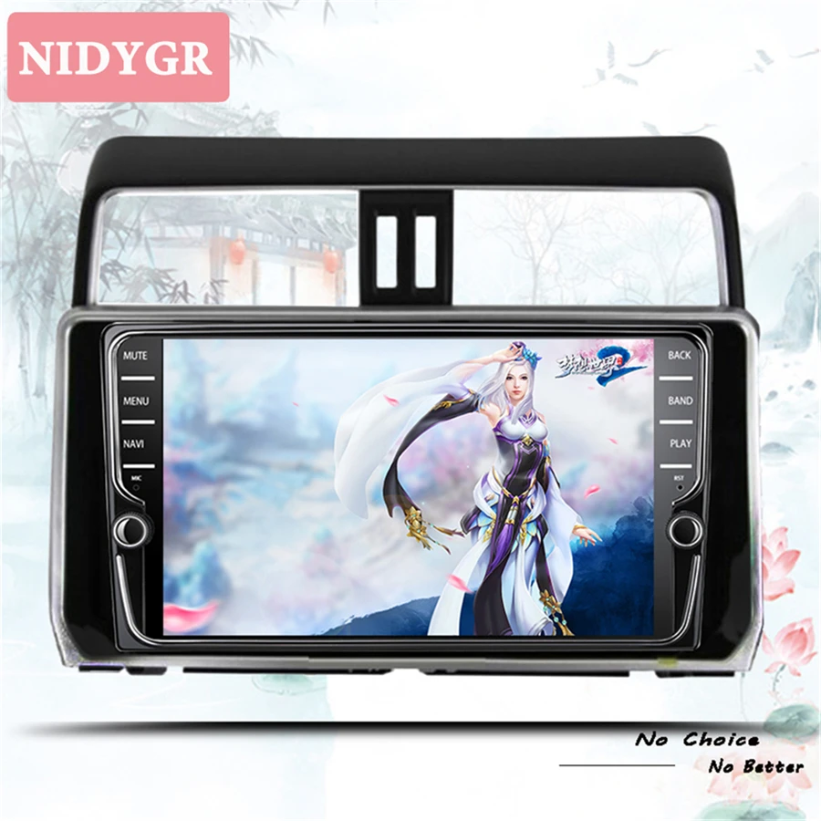 Cheap 9" Android 9.1 Car Stereo For Toyota PRADO 150 2018 2019 Auto Radio Audio Video Headunit Cassette GPS Glonass Navigation No DVD 5