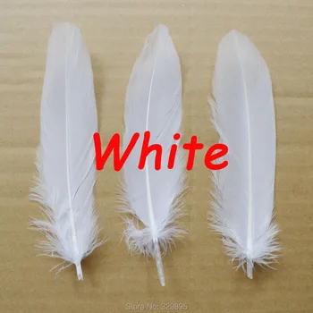 

Wholesale 1000Pcs White 13-20cm floating Plumes Goose Feathers for crafts Christmas Cosplay Decorations Clothing Accessories