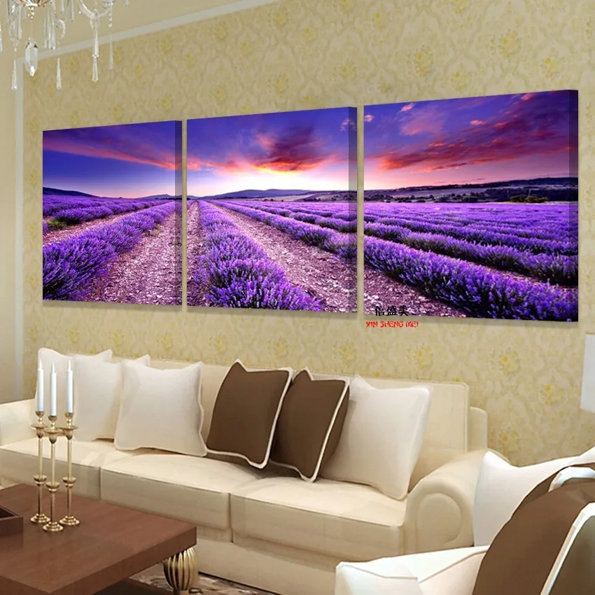 

3 Piece Modern Oil Landscape Painting Canvas HD Print Wall Art Pictures For Living Room Paintings On Home Decor Modular Picture