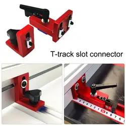 Деревообработка T слот направляющая для резки остановить скольжение митры забор разъем Железнодорожный фиксатор парашют локатор для 30/45 м